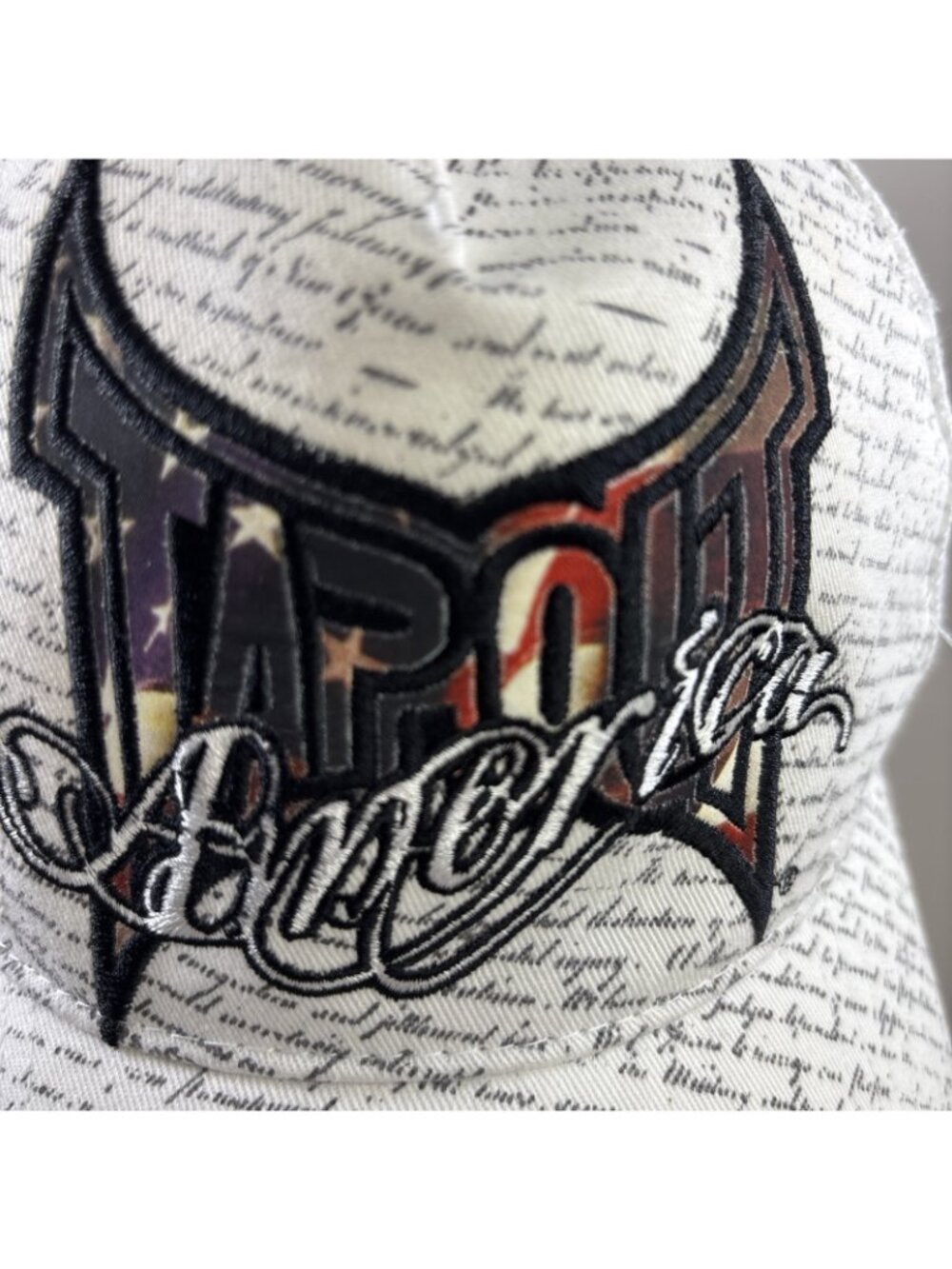 Tapout America Patriotic Snapback Hat Tap Out American Flag UFC MMA - Picture 2 of 7